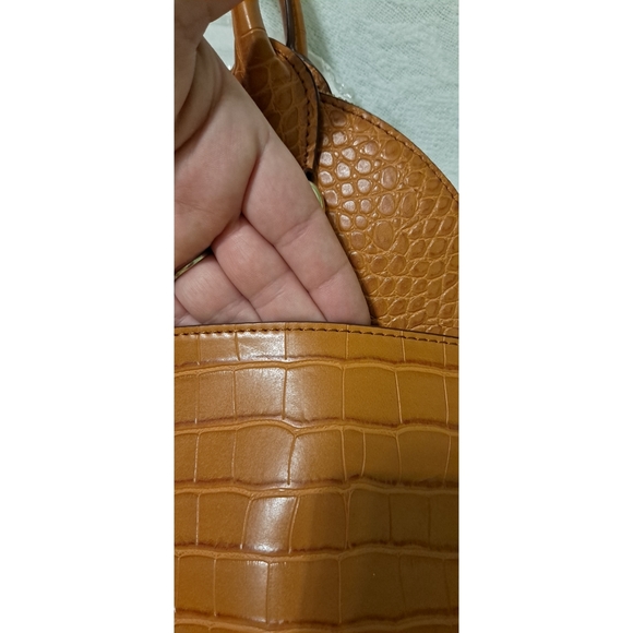 Aldo Alligator Print Dome Satchel - Picture 5 of 6